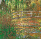 The Water Lily Pond Japanese Bridge 1900 - Claude Monet reproduction oil painting