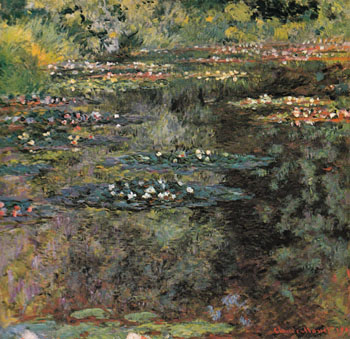 The Water Lily Pond Giverny 1904 - Claude Monet reproduction oil painting