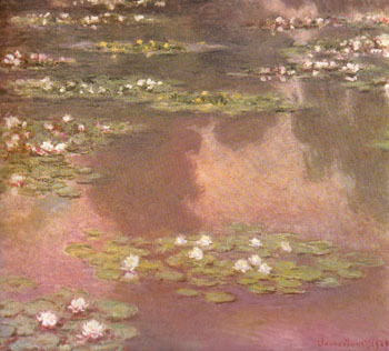 Water Lilies Giverny 1905 - Claude Monet reproduction oil painting