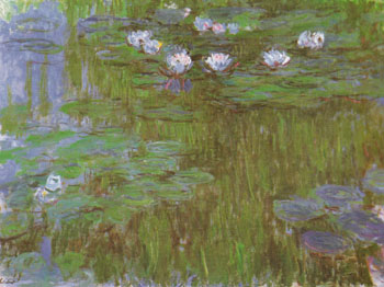 Water Lilies 1915 - Claude Monet reproduction oil painting