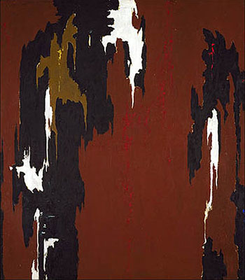 1946 H Indian Red and Black - Clyfford Still reproduction oil painting
