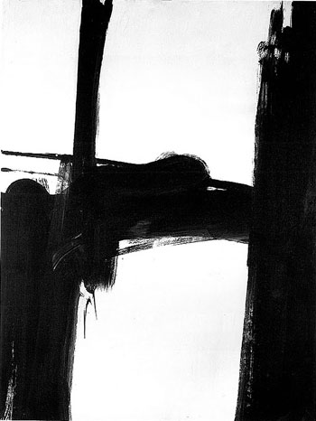 Black and White No 2 1960 - Franz Kline reproduction oil painting