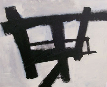 Homage Study I - Franz Kline reproduction oil painting