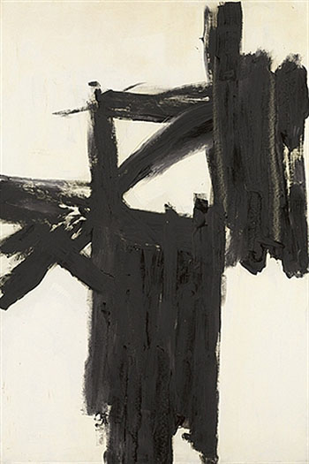 Mars Black and White 1959 - Franz Kline reproduction oil painting