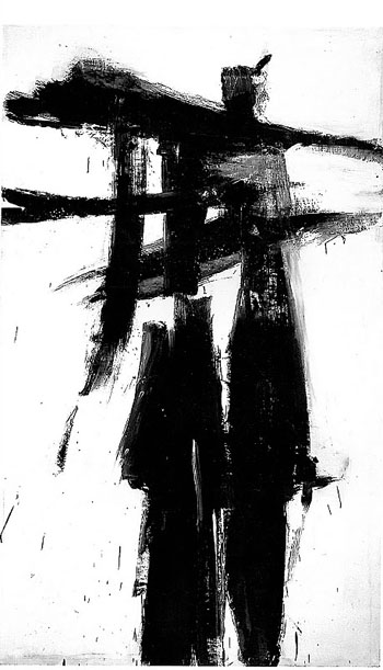 Untitled A 1956 - Franz Kline reproduction oil painting