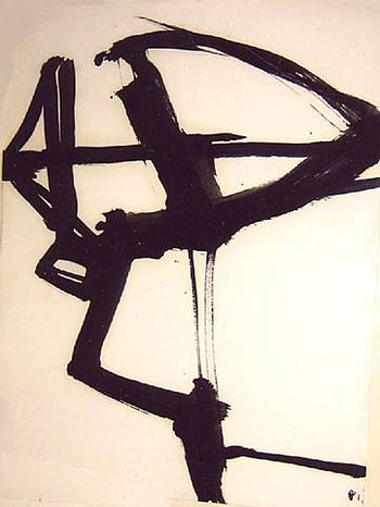 Untitled c1958 - Franz Kline reproduction oil painting