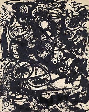 Black and White Number 6 1951 - Jackson Pollock reproduction oil painting