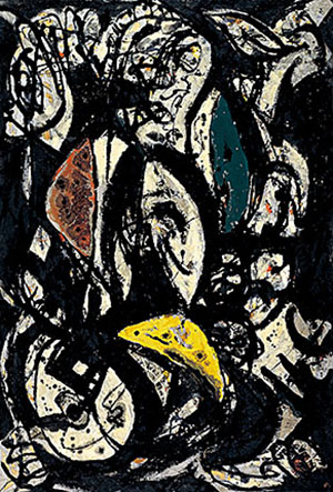 Number 2 1951 - Jackson Pollock reproduction oil painting