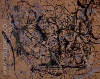 Number 17 1949 - Jackson Pollock reproduction oil painting