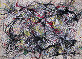 Number 34 1949 - Jackson Pollock reproduction oil painting