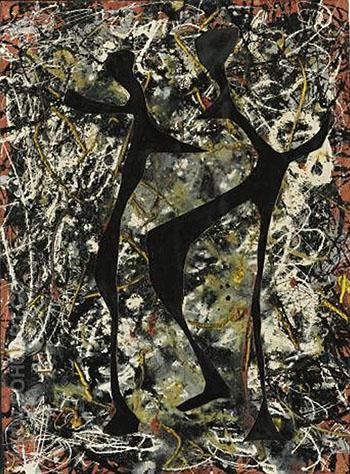 Rhythmical Dance 1948 - Jackson Pollock reproduction oil painting