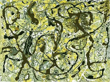 Tudor City - Jackson Pollock reproduction oil painting