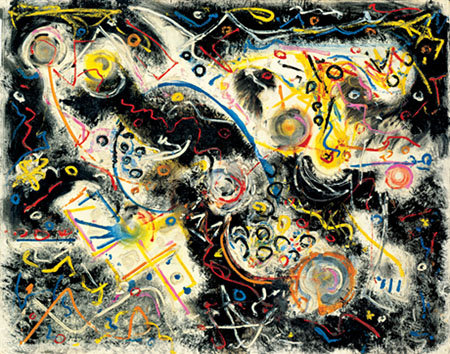 Untitled 1943 - Jackson Pollock reproduction oil painting