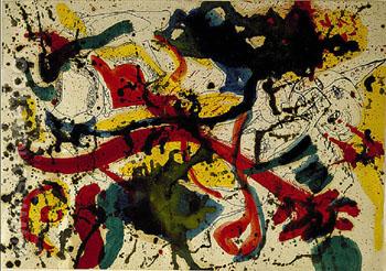 Untitled c1942 - Jackson Pollock reproduction oil painting