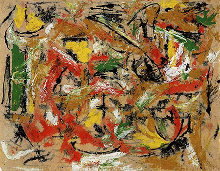 Untitled c1953 - Jackson Pollock reproduction oil painting