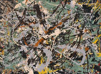 Untitled Green Silver c1949 - Jackson Pollock reproduction oil painting