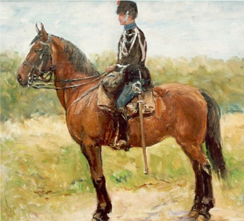 Cavalryman - Jan Hoynck van Papendrecht reproduction oil painting