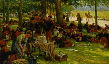 Picnic after Parade 1906 - Jan Hoynck van Papendrecht reproduction oil painting