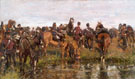 Rode Huzaren c1900 - Jan Hoynck van Papendrecht reproduction oil painting