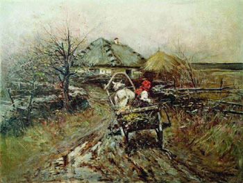 From the Fair - Konstantin Yakovlevich Kryzhitsky reproduction oil painting