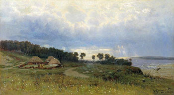 PeredDozhdyom 1880 - Konstantin Yakovlevich Kryzhitsky reproduction oil painting