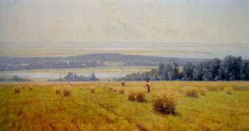 Summer Landscape 1905 - Konstantin Yakovlevich Kryzhitsky reproduction oil painting