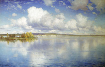 The Lake 1896 - Konstantin Yakovlevich Kryzhitsky reproduction oil painting