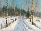 The Way Through the Forest - Konstantin Yakovlevich Kryzhitsky reproduction oil painting