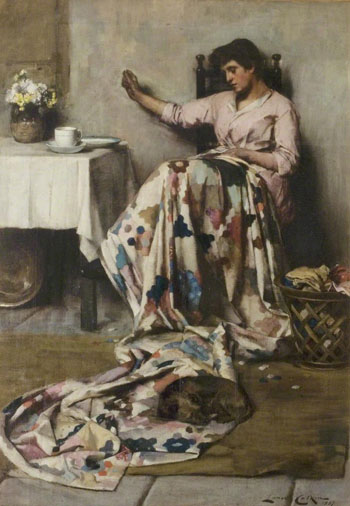 The Patchwork Quilt - Lance Calkin reproduction oil painting