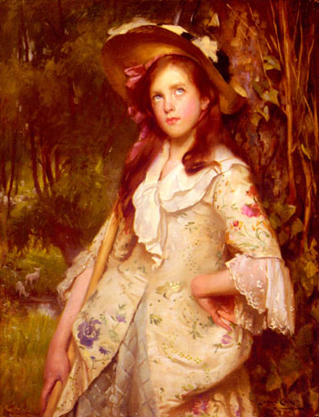 The Young Shepherdess - Lance Calkin reproduction oil painting