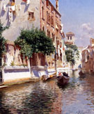 St Apostoli Canal Venice - Rubens Santoro reproduction oil painting