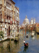 The Grand Canal Venice A - Rubens Santoro reproduction oil painting