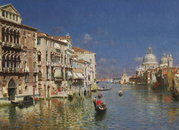 The Grand Canal Venice B - Rubens Santoro reproduction oil painting