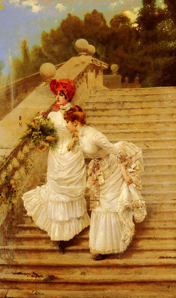 The Rendezvous 1888 - Vittorio Matteo Corcos reproduction oil painting