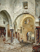 The Souk des Etoffes Tunis - Rudolph Gustav Muller