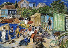 Painting of a Beach Scene c1890 - Maurice Prendergast