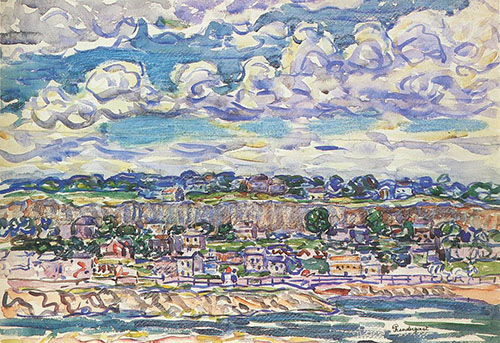 Saint Malo c1907 - Maurice Prendergast reproduction oil painting