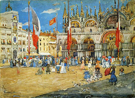 St Marks Venice 1898 - Maurice Prendergast reproduction oil painting