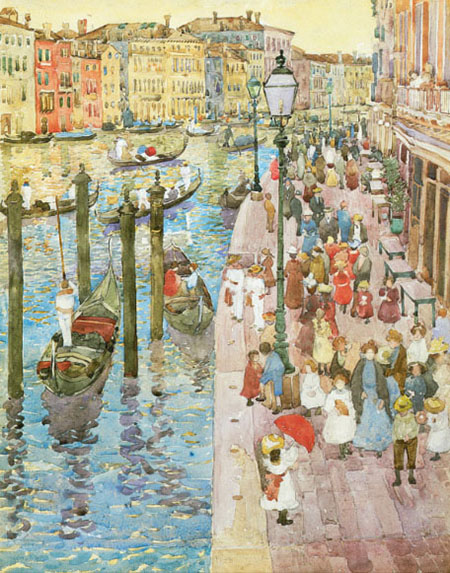 The Grand Canal Venice c1898 - Maurice Prendergast reproduction oil painting