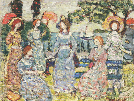 The Grove c1918 - Maurice Prendergast reproduction oil painting