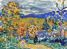 Autumn in New England - Maurice Prendergast reproduction oil painting