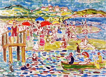 Bathers - Maurice Prendergast reproduction oil painting