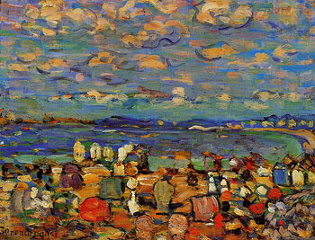 Crescent Beach - Maurice Prendergast reproduction oil painting