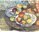 Still Life Apples Vase c1913 - Maurice Prendergast reproduction oil painting