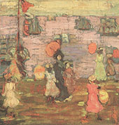 Telegraph Hill 1900 - Maurice Prendergast reproduction oil painting