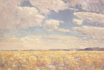Afternoon Sky Harney Desert 1908 - Childe Hassam reproduction oil painting