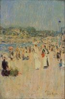 Beach at Newport 1891 - Childe Hassam reproduction oil painting