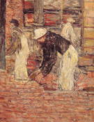 Bricklayers c1900 - Childe Hassam