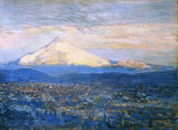 Mount Hood - Childe Hassam reproduction oil painting