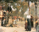 Paris Street Scene 1887 - Childe Hassam reproduction oil painting